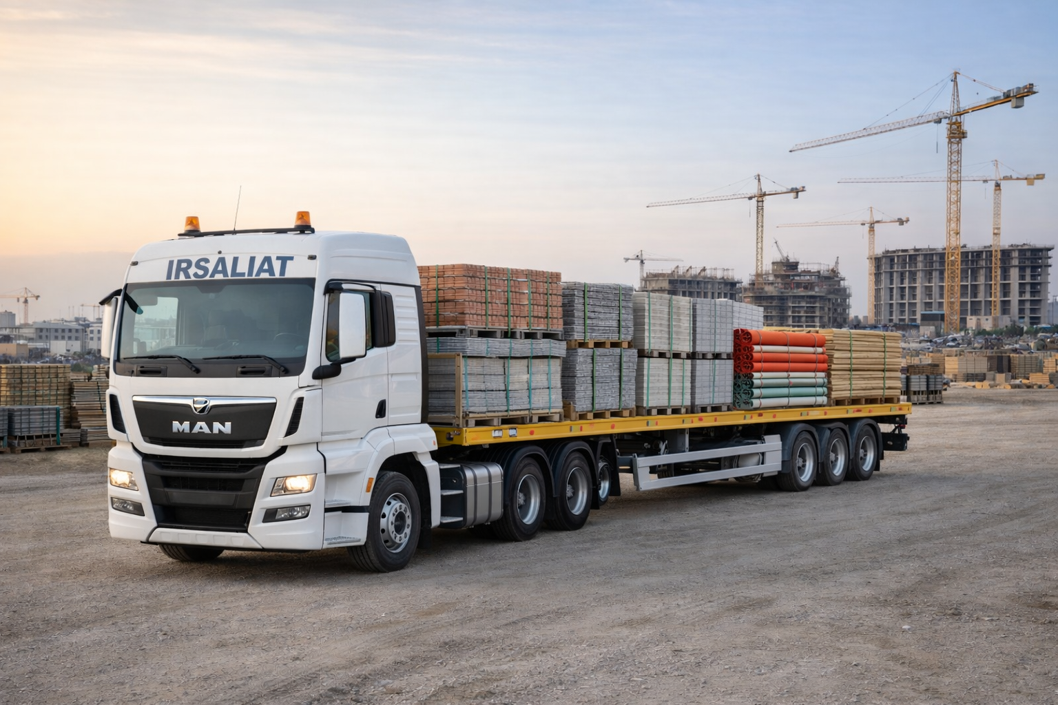 Flatbed Sat'haTruck for Transportation from Riyadh to Jeddah,Dicount  2500 Saudi Riyal